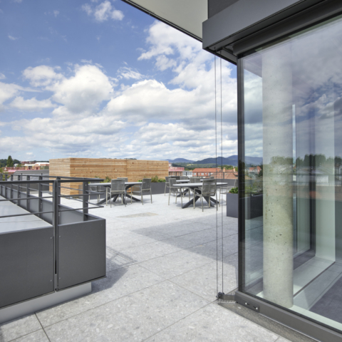 Westlicher Stadtgraben 4 Deggendorf, Dachterrasse Westlicher Stadtgraben 4 Deggendorf, Dachterrasse